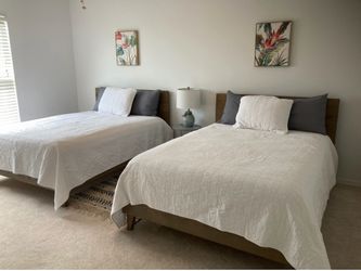 2 FULL Size Bed Frames Only - No Mattress