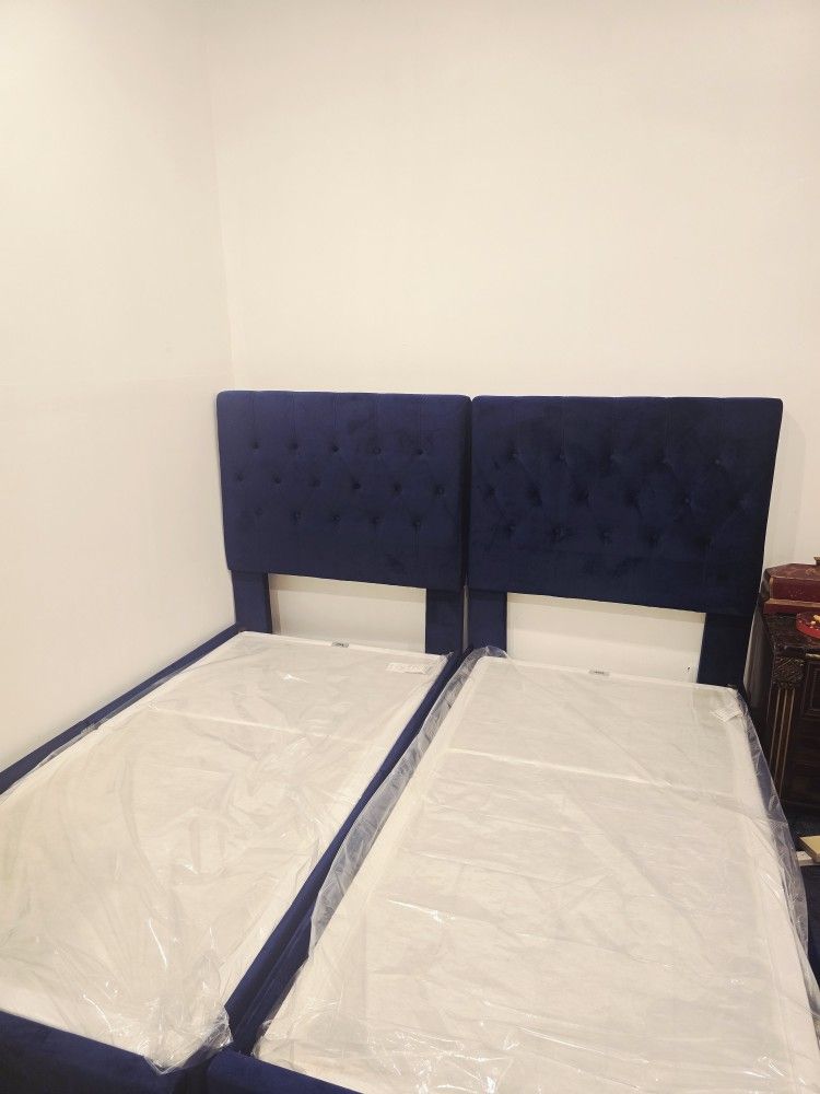Velvet King Size Bed Frame