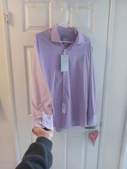 Perry Ellis Light Purple Long Sleeve Shirt