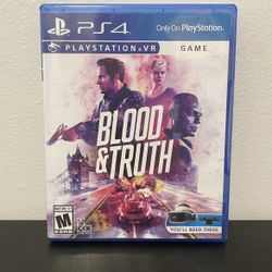 Blood & Truth PS4 PlayStation 4 PSVR Video Game Shooter Special Forces Sony