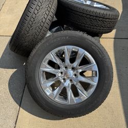 Chevy 20" Chrome Wheels with Continental CrossContact LX20 Tires – Set of 4