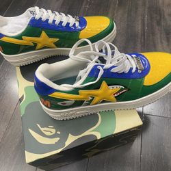 Bape 20th Anniversary Patent Green Shark 