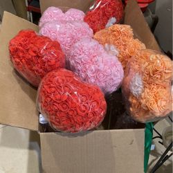 Foam Flower Hearts, And Flowers