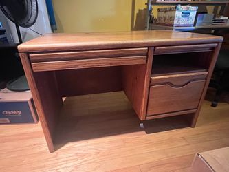 Solid Wood Student Desk with Drawers