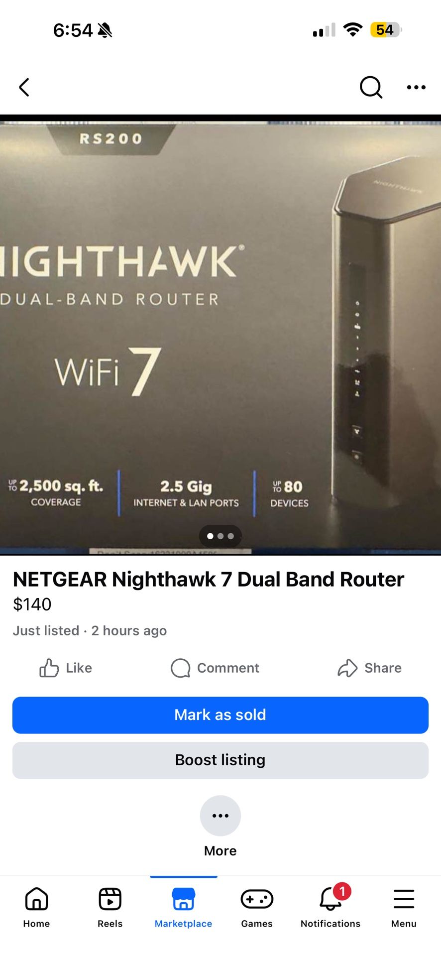 NETGEAR Nighthawk WiFi Router 