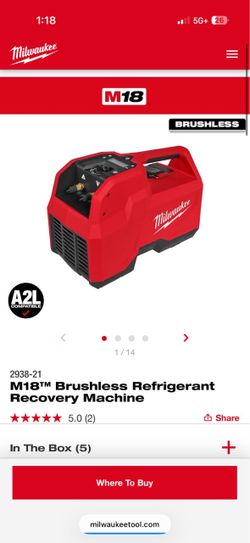 milwaukee m18 recovery machine