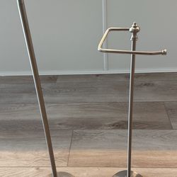 Toilet Paper Holders - Free Standing, Brushed Nick
