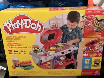 Play Doh Sizzling Grill Playset New