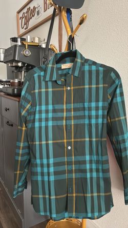 Burberry London England Plaid Button-Down Shirt