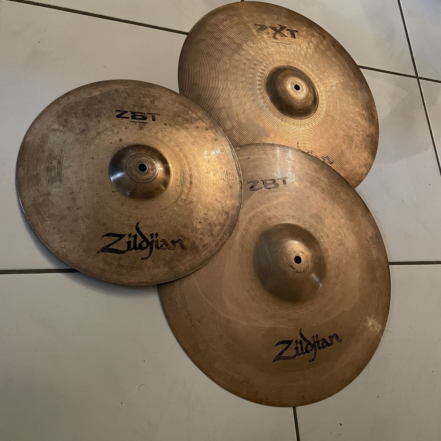 ZILBJIAN Cymbals Set Used