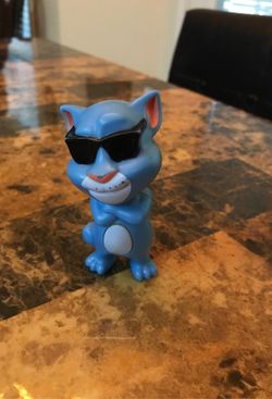 McDonald's 2016 Talking Tom Cool Blue Happy Meal Toy Loose Used Doesn't Work