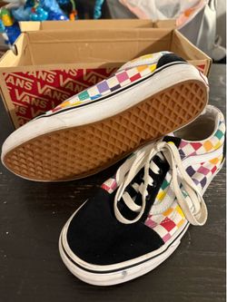 Vans Old Skool Rainbow Checkerboard Sneakers