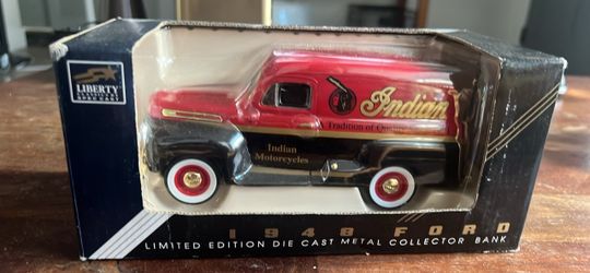 Liberty Classics 1948 Ford Indian Motorcycles Die Cast Bank
