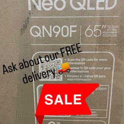 Samsung - 65” Class QN90F Series Neo QLED Mini LED 4K UHD SamsungVision AI Smart Tizen TV