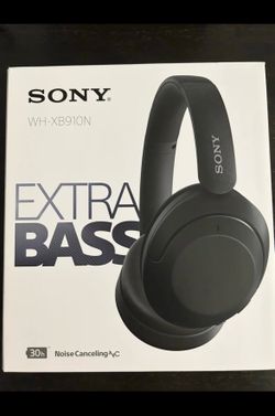 Sony WH-XB910N EXTRA BASS Bluetooth Wireless Noise-Canceling Headphones – Black