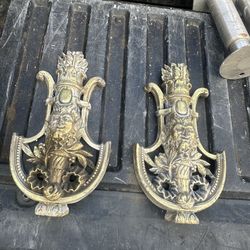 Home decor home brass decoration antique brass set of 2
