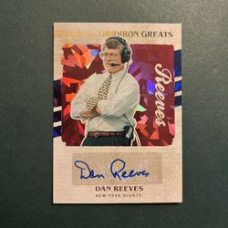 2023 Panini Gridiron Greats Dan Reeves signed.NYG Auto. Negotiable