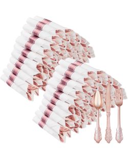 Pre rolled rose gold utensils set of 40