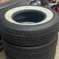 Radial whitewall tires 225/75/14 3 tires only