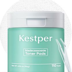 Madecassoside Blemish Toner Pads | 110 Pad Calming Face Pads with Centella Asiatica to Soothe,Balance Skin Tone,Fades Blemishes & Spots | Daily Use fo
