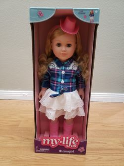 NEW My Life as COWGIRL 18" doll (Blonde)