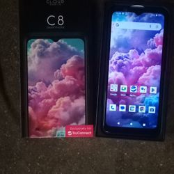 brand new with  full year  service cloud mobile phone