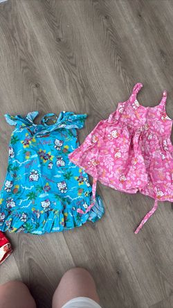 Baby Girl Hawaiian Hello Kitty Dress (Size 6 months-1 year)