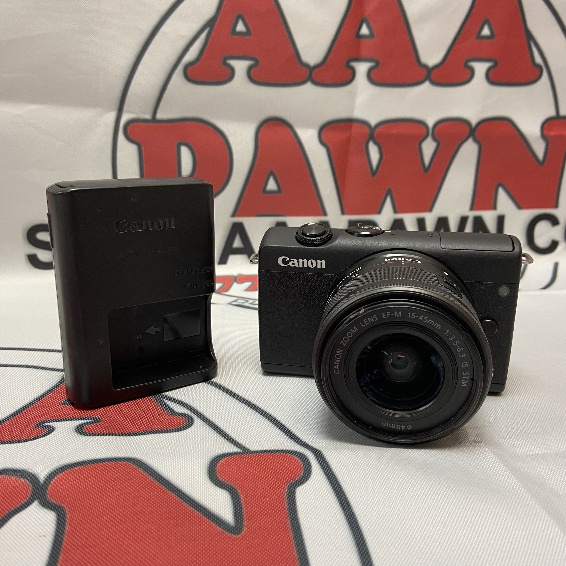 Canon EOS M200 Mirrorless Digital Camera EF-M 15-45mm Is W/ Battery & Charger 11054921