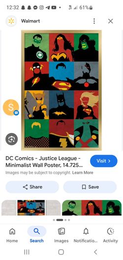 Justice league minimalist wall poster