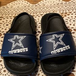 Toddler Size 5/6T Dallas Cowboys Sandals With Heel Strap-FIRM