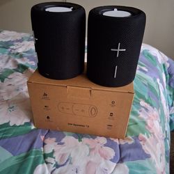 BLACK,  Bluetooth Speaker, Dual