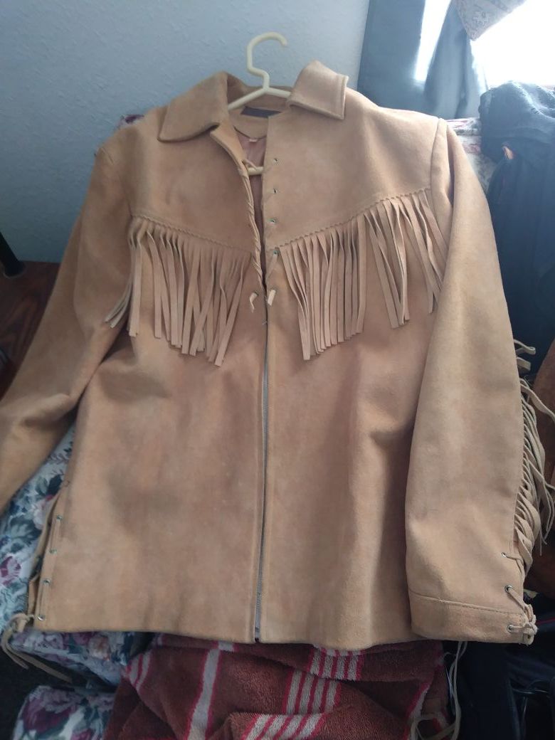 Size 40 fringe jacket hardly worn