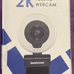 2K FULL HD WEBCAM  Ring Light And Mic And Wide View Angle 