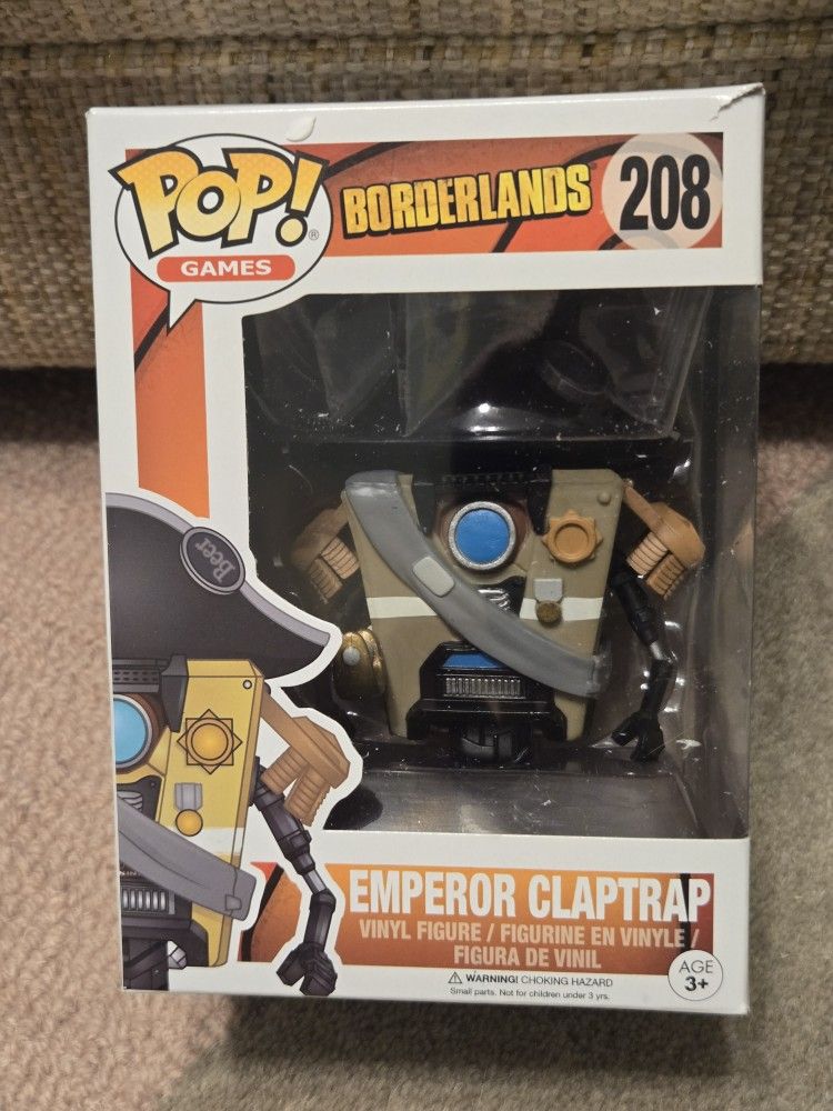Borderlands Emperor Claptrap VAULTED Funko Pop