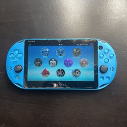 Jailbroken Aqua Blue PSP Vita 
