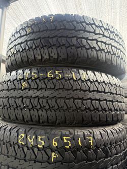 17” tires firestone 245/65/17 with free installation $250
