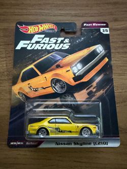 Hot Wheels Premium Fast Rewind Nissan Skyline C210 Brand New