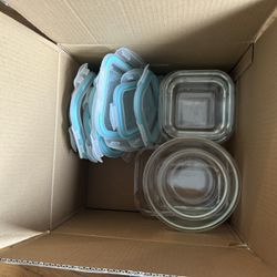 Glass Tupperware storage