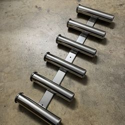 6 Link Stainless Steel Fishing Rod Holders/Tubes