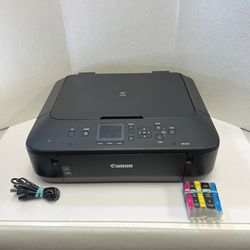 Canon Pixma MG5520 All in One Inkjet Printer Scan Copy With Ink - Tested