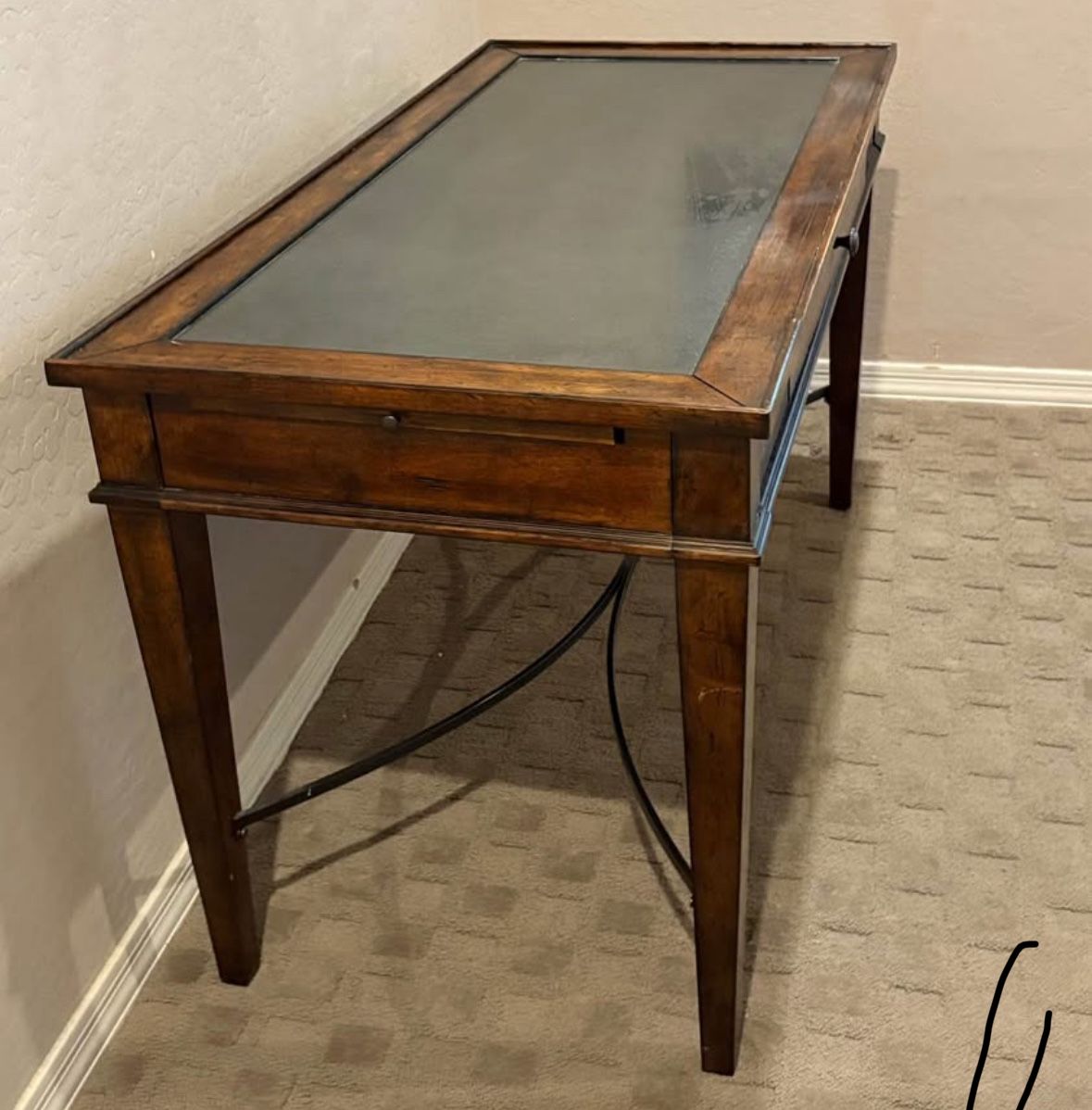 Wood And Zinc Desk (retail $779)