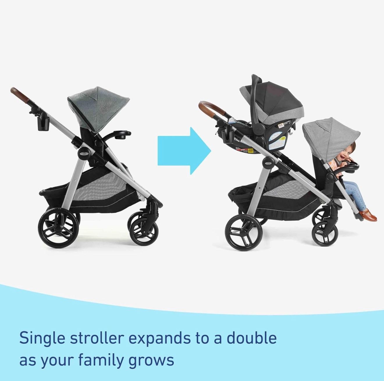 GRACO Nest2Grow Travel System (double Stroller)