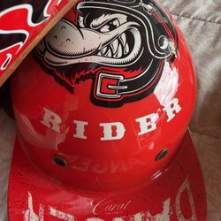 3 Motorcycle Helmets 