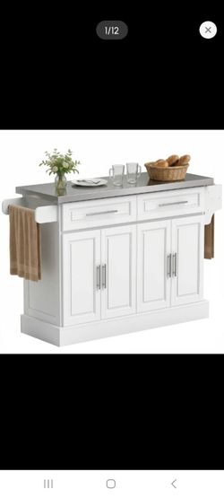 Rolling kitchen stand