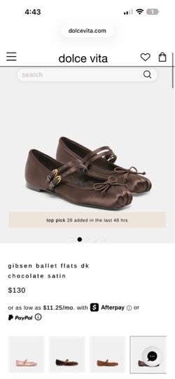 Dolce Vita Ballet Flats Satin