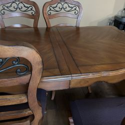 Full Size Dining Table With 6 Chairs 