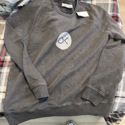 Outerknown OK Dot Crew Sweatshirt. Light Gray Outerknown hoodie