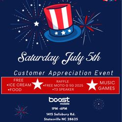 Customer appreciation event!🎆🎇