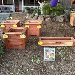 Redwood And Cedar Planters 