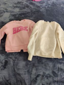 Bebe Logo Sweatshirt Bundle – Pink & Cream